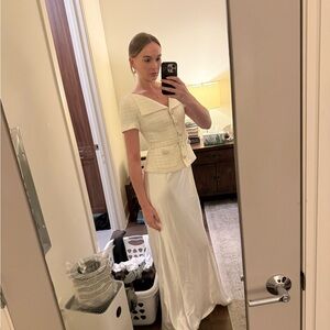 Self-Portrait Cream Maxi Dress